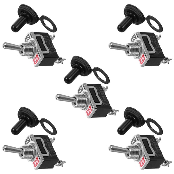 STOBOK Industrial Waterproof Toggle Switch Precise Circuit Control Easy Use 5Pcs