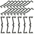 thumbnail image 1 of STOBOK 50Pcs Black Pegboard Hooks Plastic Clips for Secure Fixing Projects, 1 of 5