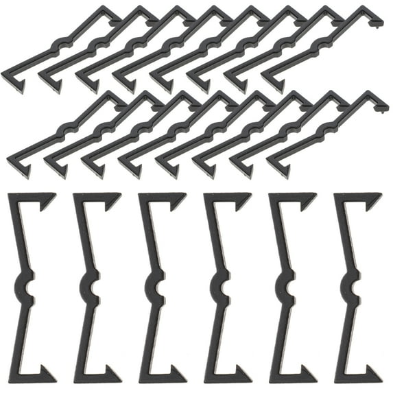 STOBOK 50Pcs Black Pegboard Hooks Plastic Clips for Secure Fixing Projects