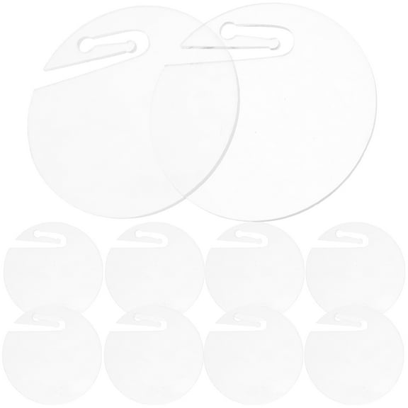 STOBOK Glass Tags for Drinks Wine Glass Charm Acrylic 50Pcs