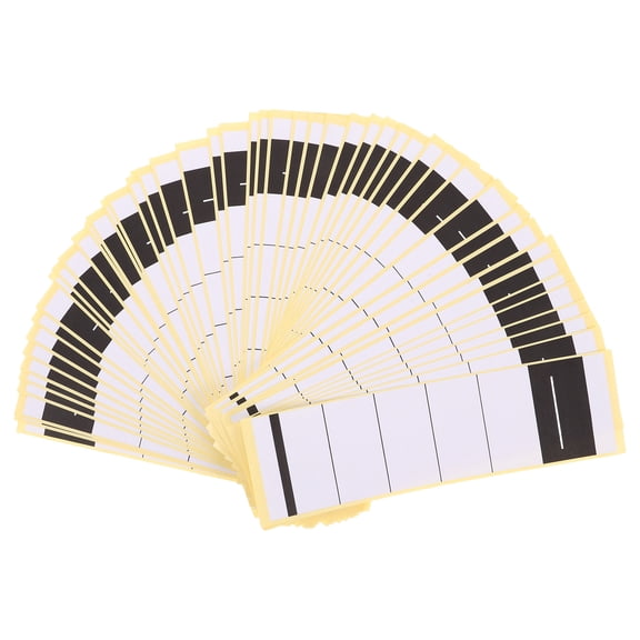 STOBOK 50 Pcs Self-Adhesive Labels File Folder Tags White Paper for Office Use Professional Look