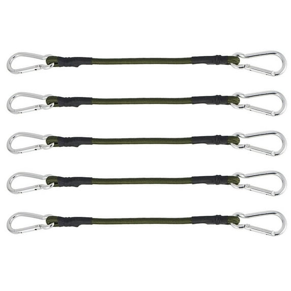 STOBOK 5Pcs Multipurpose Bungee Cords with Hooks Heavy Duty Elastic Straps for Travel Gear