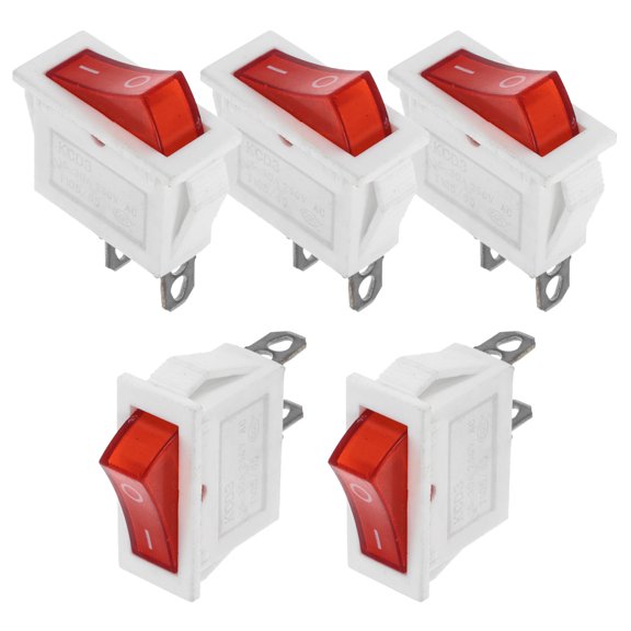 STOBOK 5Pcs Auto Toggle Switch Replacement with Light for Water Dispenser and Home Supply