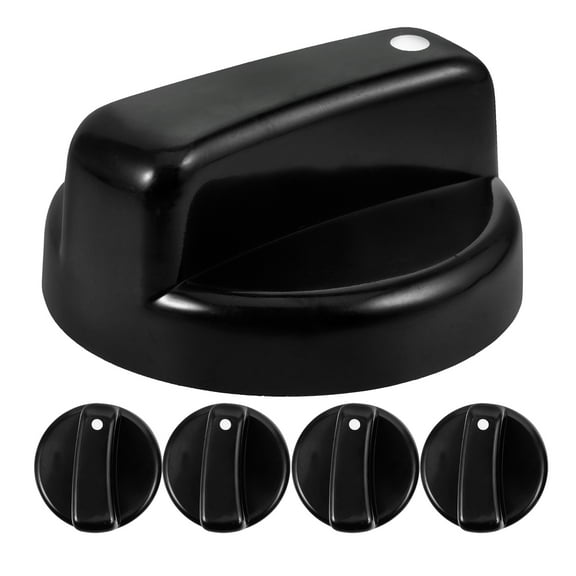 STOBOK Kitchen Stove Knobs Compatible with Gas Range Black 5Pcs