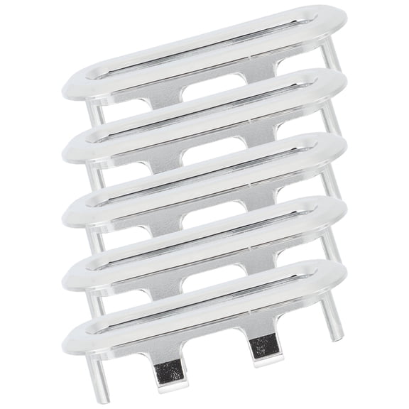 STOBOK 5Pcs Practical Oval Sink Overflow Cover Plastic Bathroom Basin Replacement Caps