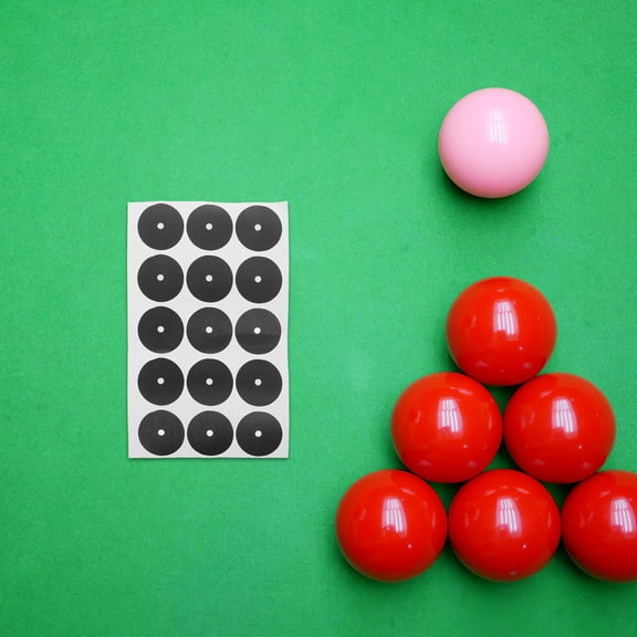 STOBOK 5Pcs Black Snooker Marker Dot Stickers Precise Placement Pool Table Billiards Accessories