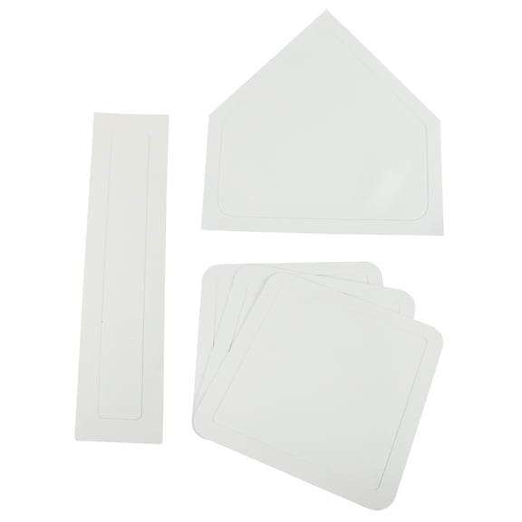 STOBOK 5Pcs Waterproof Baseball Baseboard White Non Slip Rubber Plate for Sport Practice