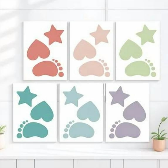 STOBOK Assorted Color Non Slip Bathtub Stickers PVC Decorative Decals for Bathroom Floor and Wall