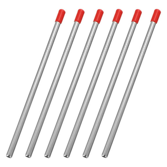 STOBOK 6Pcs Easy Install Stainless Steel Red Dishwasher Insert Sticks for Bottle and Glass Holders