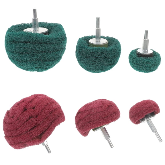 STOBOK 6Pcs Auto Polishing Buffer Kit with Buffing Wheel and Linking Rod for Car Repair