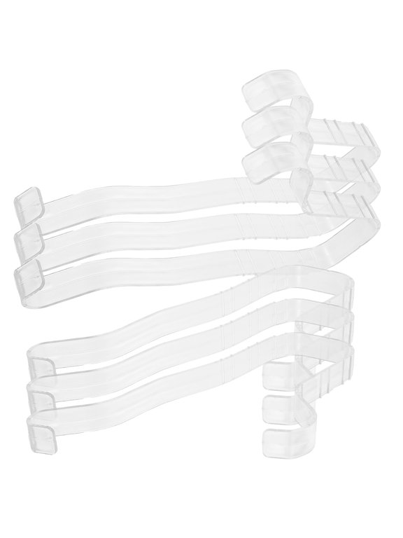 White Plastic Shoe Display Stand for Sandals and High Heels 6Pcs