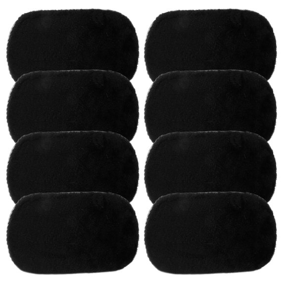 STOBOK 8Pcs Soft Furniture Brush Black Plush Sofa Polishing Mitts For Maintenance And Car Interiors