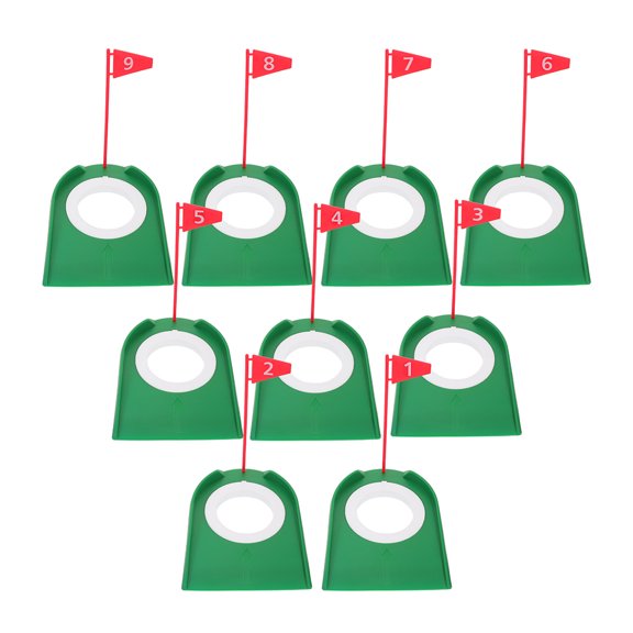 STOBOK 9Pcs Abs Golf Training Putters for Accuracy Improvement and Home Practice