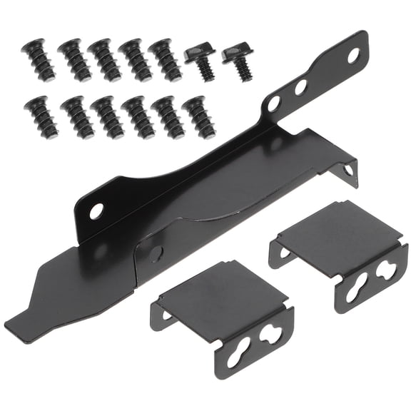 STOBOK Back to School 1 Set Computer Fan Mount Rack Iron Black for Tech Enthusiasts System Maintenance