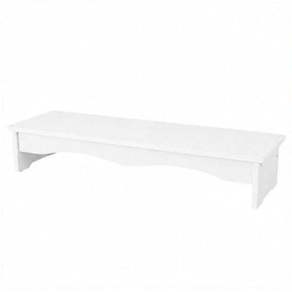 STOBOK Back to School monitor stand riser for desk Computer Monitor Heightened Rack PVC Board White 1PC for Office Staff