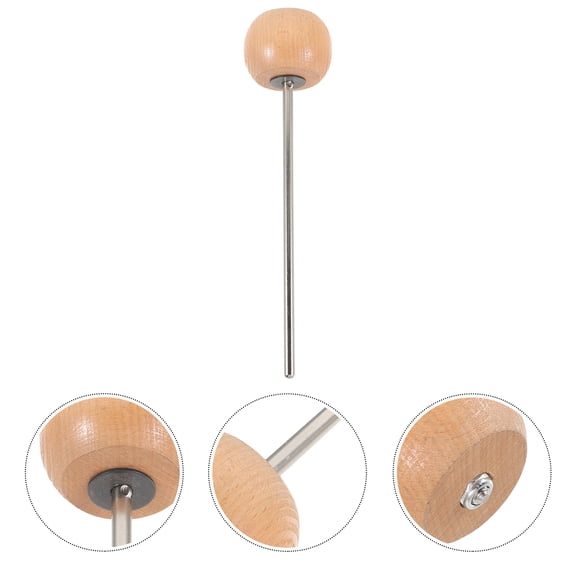 STOBOK Bass Drum Drum Pedal Hammer Wood Head Replacement Part for Home Percussion Instruments