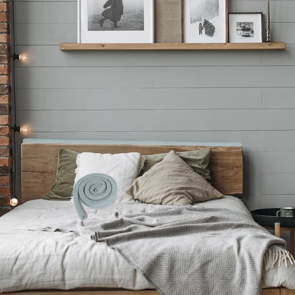 STOBOK Multifunctional Grey Memory Foam Bed Gap Filler for Mattress and Headboard