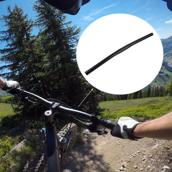 STOBOK Black Aluminum Alloy Flat Bike Handlebar Easy Install for Racing and Urban Use