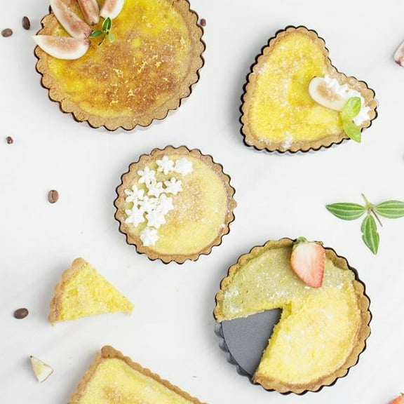 STOBOK 2Pcs Black Baking Tray Set Carbon Steel Cake Pans with Unique Non Stick Coating for Easy Cleanup