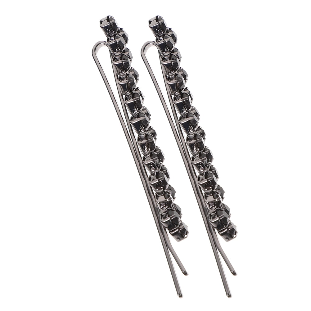 Kristall-Bobby-Pins – Silberfarbene Haarspangen Mit Glitzer, Ca. 8 Cm Lang, Für Hochzeit & Party