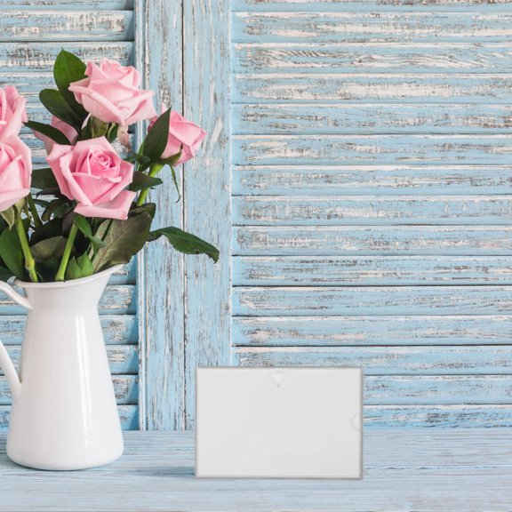 STOBOK Blank Picture Frame Plastic Decorative Photo Frame for Home Decor 1Pcs