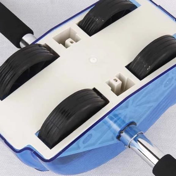 STOBOK Blue Ab Toning Wheel for Strength Training, Non Slip Handles, Comfortable Grip, Home Use