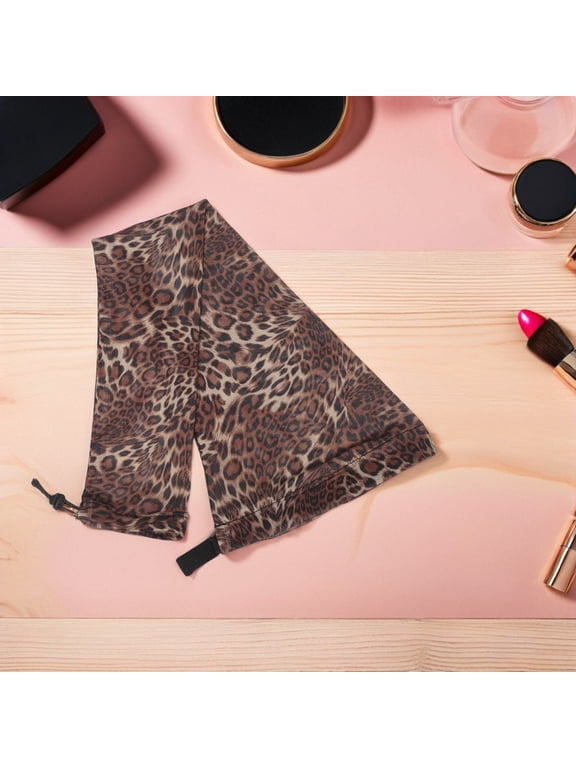 Leopard Hair Wrap for Locs - Breathable, Comfortable, and Multi-Occasion