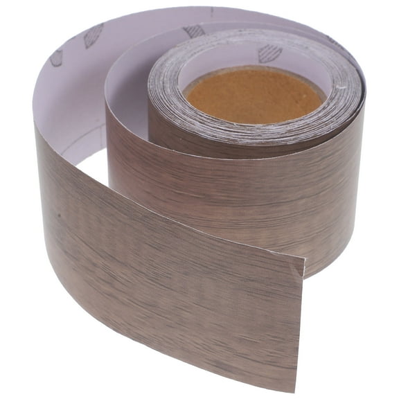 STOBOK 1 Roll of Self Adhesive Borders Sticker for DIY Projects in Brown PVC Simple and Rustic