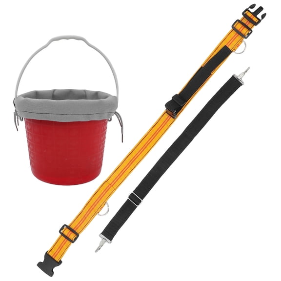 STOBOK Brown Portable Fruit Harvesting Basket with Adjustable Strap for Cherry Blueberry Picking