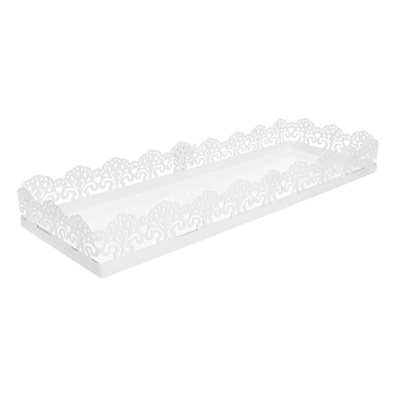 STOBOK Pies Serving Plate White Display Dessert Stand Iron Cake Serving 1Set