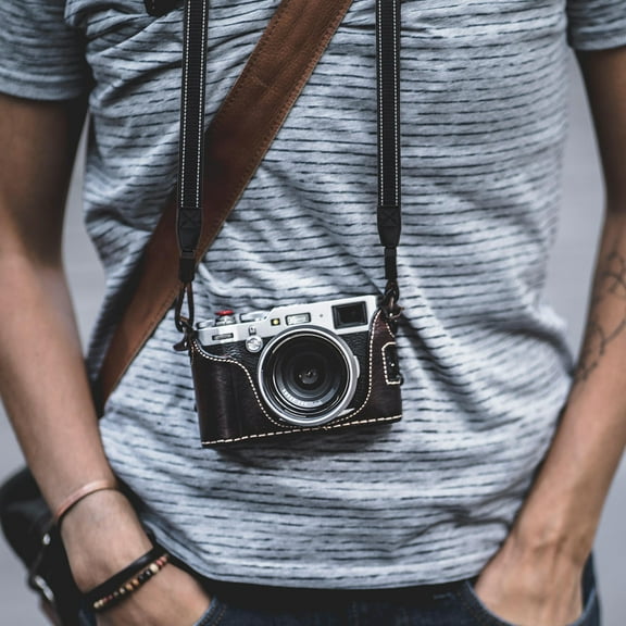 STOBOK Adjustable Black Camera Shoulder Sling for Comfortable Outdoor Use