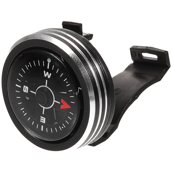 STOBOK Black Survival Compass Wrist Strap Style for Daily Outdoor Use and Camping