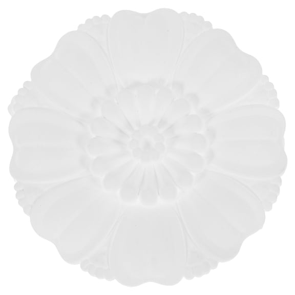 STOBOK Ceiling Light Plate Ceiling Medallion White Circular Light Cover for Interior Design 1Pcs