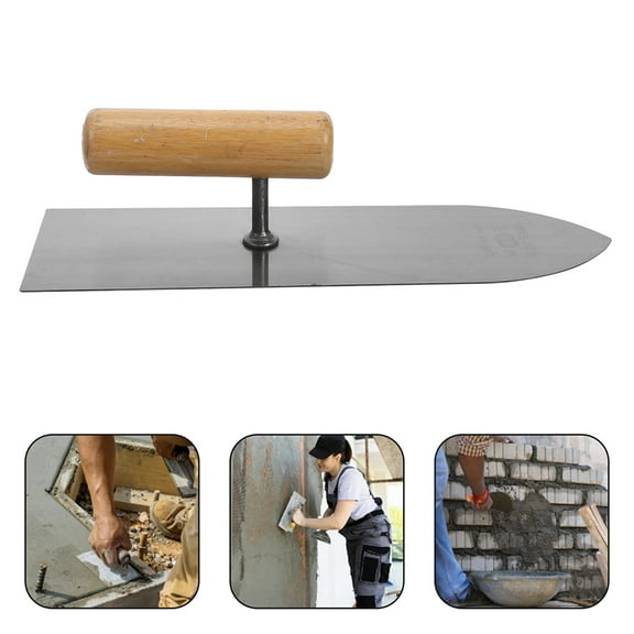 STOBOK Concrete Tools Finishing Set with Steel Blade and Ergonomic Rubber Handle for Home Use