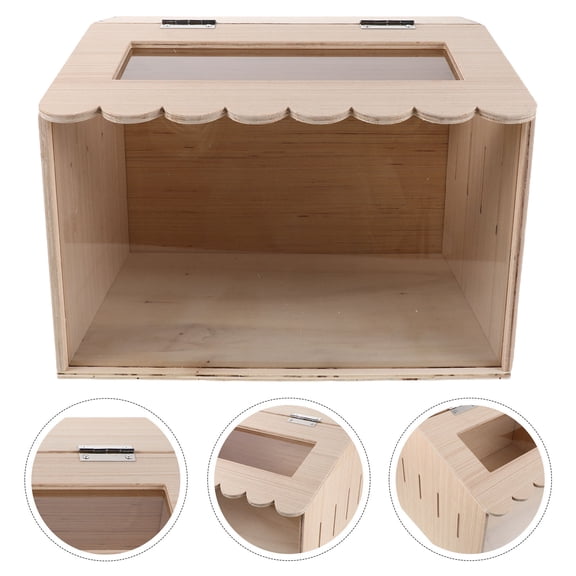 STOBOK Chick Brooder Box in Beige with Insulated Layers for Home Hatching and Poultry Raising