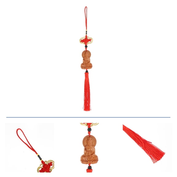 STOBOK Wooden Hanging Car Ornament Pendant Set for Vehicle Interior Decoration and Stylish Auto Accessories