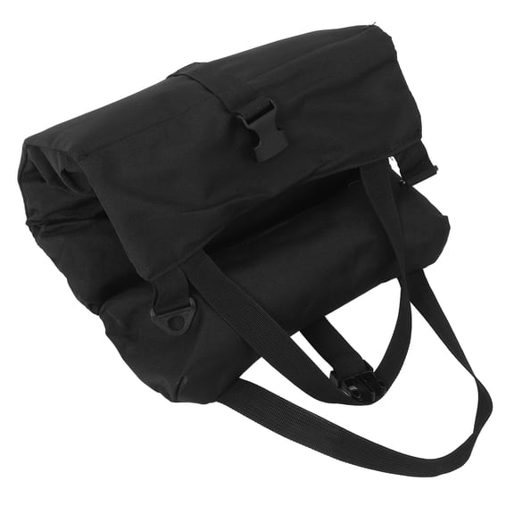 STOBOK Compact Canvas Roll Up Tool Bag with Hooks for Easy Hanging and Tool Storage