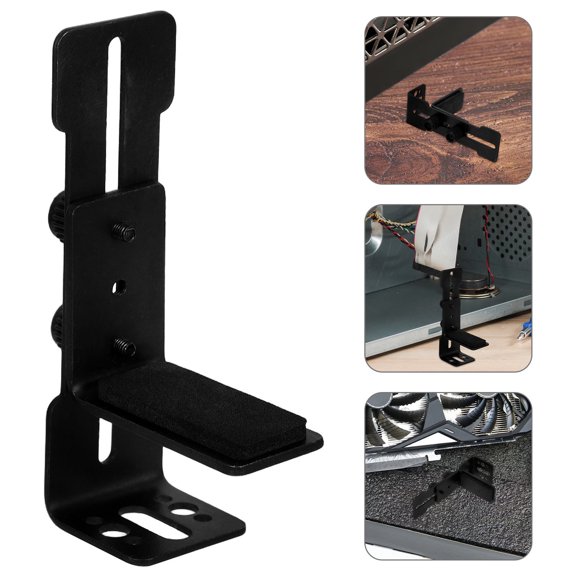 STOBOK Compact GPU Support Bracket Black for Desktop Pc Cases with Easy Installation