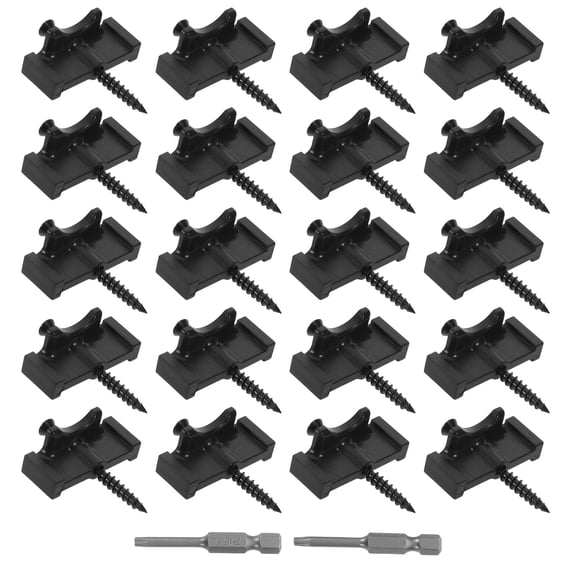 STOBOK Composite Decking Hidden Fastener Clips with Stainless Steel Screws