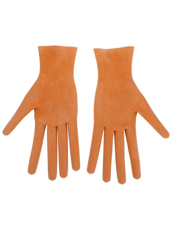 Costume Accessory 1 Pair Chocolate Latex Gloves for Cosplay Events