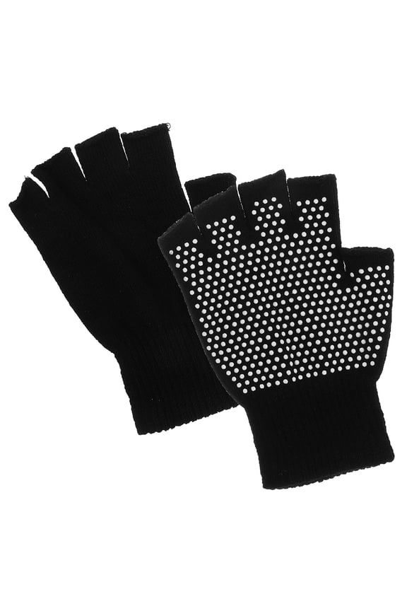 Cotton Half Finger Gloves Without Fingertips Women 1 Pair