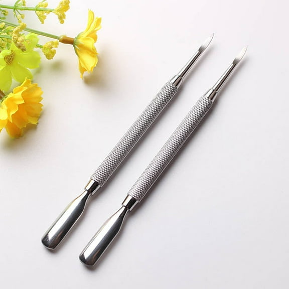 STOBOK nail spoon Cuticle Pusher Stainless Steel 1Pack