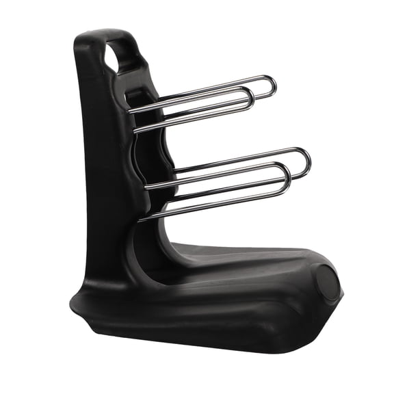 STOBOK Practical Black Dumbbell Organizer Rack with Tripod Non Slip Design for Home Gym