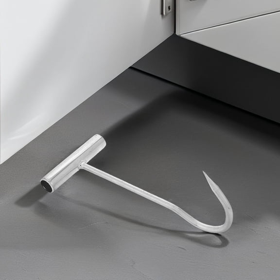 STOBOK Multifunctional Plated Silver Manhole Puller Hook for Doors and Heavy Lifting