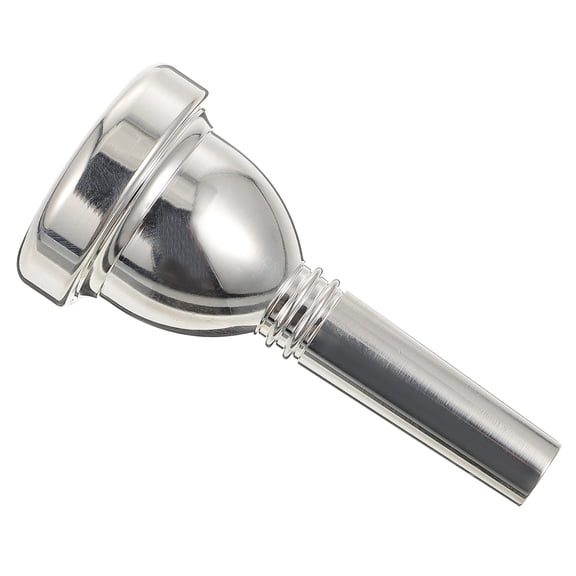 STOBOK Silver Plated Copper Baritone Trombone Mouthpiece for Professionals 1Pack