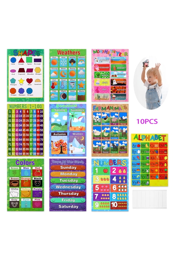 Educational Preschool Week Numbers 40cm x 28cm Poster Pack