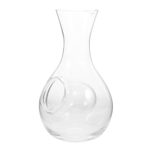 STOBOK Minimalist Japanese Style Glass Sake Server with Ice Cavity for Bars Home Use