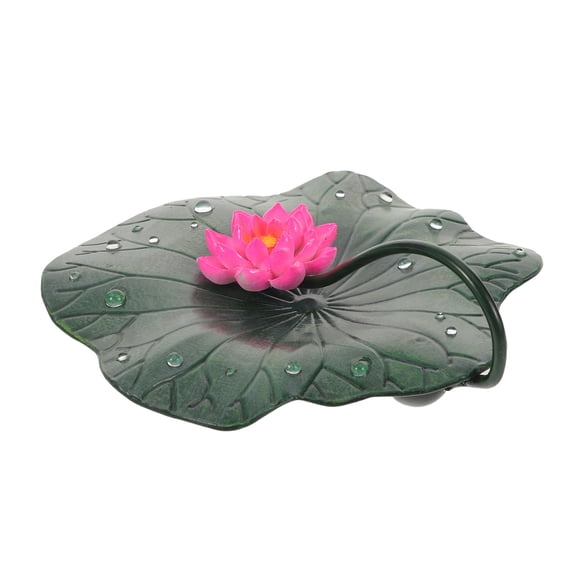 STOBOK Weighted Metal Table Tissue Dispenser with Lotus Flower Design Green Finish