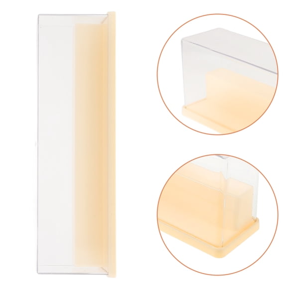 STOBOK Clear Plastic Display Case for Collectible Figurines Tabletop Storage Organizer