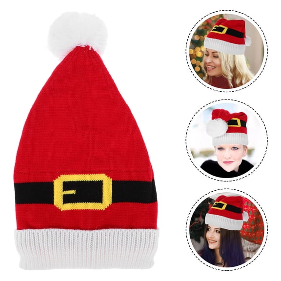 STOBOK Snowman Hat Santa Hat Assorted Color 1Pcs Festive Fashion for Teenager Winter Season 15.4*8.3*0.8in